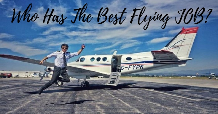 Corporate Pilot Jumping For Joy With A King Air