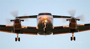 Beech King Air Landing