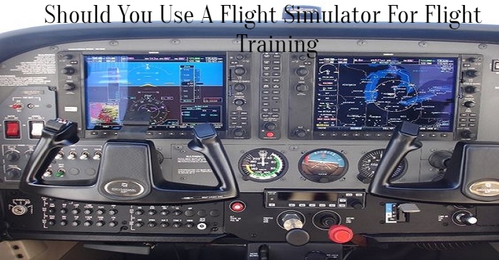 Cessna 172 glass cockpit flight simulator panel