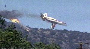 CA Fire Bomber wing failure.